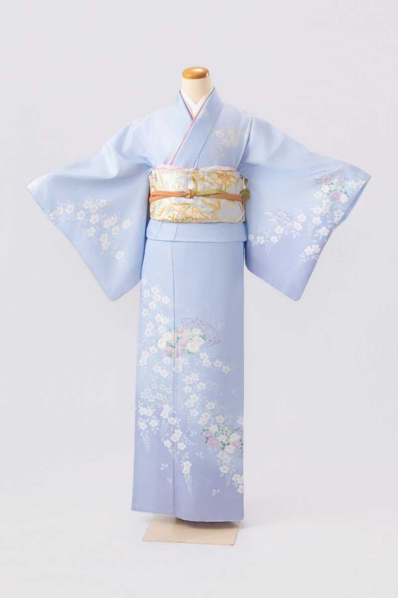 No.25 ライトブルー花扇 <br>￥16,500（税込）